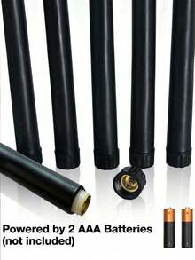 6 chiếc nến LED không lửa, nến hình nón với hiệu ứng bấc nhấp nháy 3D, giá đỡ nến ngọn lửa sống động như thật, nến thon nhọn, thích hợp cho trang trí năm mới, sinh nhật, tiệc cưới, Giáng sinh, Ngày lễ tình nhân, để bàn, bệ cửa sổ, đèn trang trí nhà cửa, trang trí lò sưởi. - màu đen - Xem 10