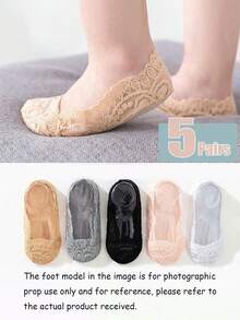 5 Pairs Baby Anti-Slip Bottom Socks - Multicolor - View 7