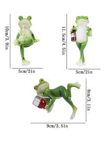 Christmas Decorations Funny Climbing Frog Planter Holder, Planter Hugger, Decorative Statue, Indoor Tabletop Decor, Outdoor Garden Decor, Planter Decor Sculpture, Great For Home Decor, Holiday Gift - Multicolor - View 5