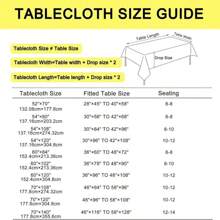 JIUZHEN Faux Linen Rectangle Tablecloth - Wrinkle And Stain Resistant Washable Table Cloth For Kitchen Dining Room Holiday Table Cover For Party Dinner Outdoor Picnic, Beige, 54 X 80 Inch