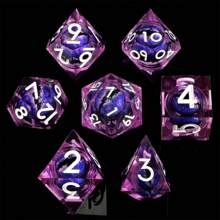 7pcs/Set Eyeball Resin Polyhedral Dice Set, Suitable For Role-Playing Games And Tabletop Games, D&D Dice, Dungeon And Dragons Board Games, Great Gift For Thanksgiving And Christmas