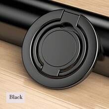 Nuevo soporte magnético universal de aleación con anillo, montaje magnético sin adhesivo, soporte plegable de teléfono con bisagra doble, ajuste multiángulo, soporte de agarre, diseño delgado de 0.16 pulgadas, diámetro de 2.28 pulgadas