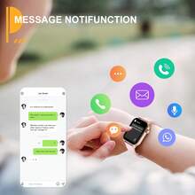 PEJE Women's Smart Watch, 1.83" Outdoor Digital Fitness Tracker, Multifunctional For Workout & Daily Wear, Compatible With IOS & Android, 230mAh Battery, Supports Wireless Calling & Notifications, Remote Camera/Music Control, 100+ Sports Modes, Great Gift - Black - View 8
