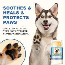 2 pièces de crème pour les soins des pattes de chien, spécialement conçue pour les pattes sèches et gercées - une crème hydratante à lécher et une cire de patte biologique contenant de l'aloe vera et de la vitamine E - offre une protection contre les surfaces à haute température et la neige hivernale - pour les nez - convient à toutes les races de chiens.