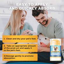 2 pièces de crème pour les soins des pattes de chien, spécialement conçue pour les pattes sèches et gercées - une crème hydratante à lécher et une cire de patte biologique contenant de l'aloe vera et de la vitamine E - offre une protection contre les surfaces à haute température et la neige hivernale - pour les nez - convient à toutes les races de chiens.