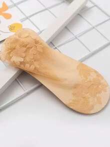 10双/5双女士蕾丝边袜子透气弹力女士薄款叶子船袜夏季薄款透明蕾丝短筒踝袜隐形袜