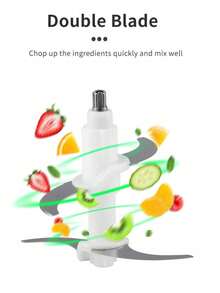 3L Stainless Steel Electric Meat Grinder, With 4 Sharp Blades, Can Grind Meat, Vegetables, Fruits And Nuts. SOKANY - EU C Type Plug(220-240V) - View 11