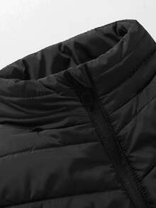 Veste chauffante casual pour hommes de couleur unie avec chauffage à double zone, vêtement d'extérieur chaud pour l'hiver