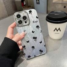 Funda para teléfono (1 unidad) con degradado de gasa multicolor, tecnología IMD Laser. Compatible con todas las series 16/15/14/13/12/11, 13/14 Pro/15 Plus/16 Pro. Incluye protector de lente. Diseño híbrido clásico a prueba de golpes. - Colores mixtos 1 - Ver 5