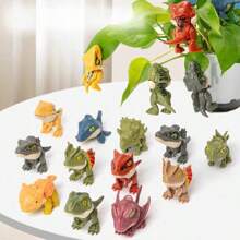 1/3/5件恐龙动物模型（款式随机不重复）恐龙咬手指玩具新奇模型动物恐龙摆件展示挂件饰品1/3/5件恐龙动物模型（带咬手指功能）款式随机，精致小巧，材质耐用，恐龙造型多样 - 彩色 - 查看 5