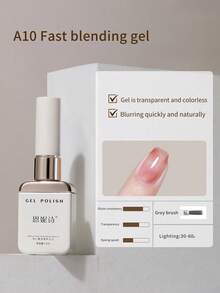 annies 12毫升凝胶底油和面油，高级底油面油沙龙套装，免擦拭可卸超亮面油，UV LED透明指甲油