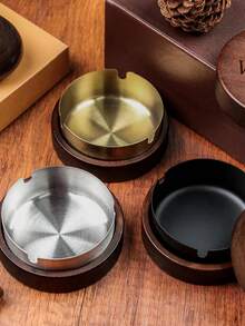 Cendrier en bois personnalisable avec gravure laser et couvercle, plateau de bureau en noyer personnalisé, cadeaux pour hommes, cendrier avec gravure laser, cendrier en bois personnalisé, plateau à fumer personnalisé, couvercle de cendrier anti-vent, cadeaux pour hommes, cendrier de bureau, cendrier en noyer, cadeau de fête des pères avec gravure, cadeau pour garçons d'honneur, cadeau personnalisé pour fumeurs, plateau de décoration de bureau, cadeau de fête des pères, cendrier rétro, cendrier rétro en bois anti-vent, convient pour le bureau, le patio, la décoration de la maison - Argent - Voir 3