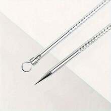 1pc Stainless Steel Blackhead Remover Tool Set - Dual-Head Blackhead Extractor Set - Fragrance-Free Acne Removal Device For Neutral Skin - Acne & Blemish Removal Tool (1 Set) Face Cleansing, Facial Brush, Storage Bag, Organizer Box, Container - Multiple Specifications - View 9