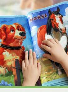 Libro táctil y sensorial para niños - Juguete educativo, libro de aprendizaje 3D y educación temprana cognitiva para niños y niñas, libro de tela para bebés y niños pequeños - Regalos para fiestas infantiles y útiles escolares para vacaciones