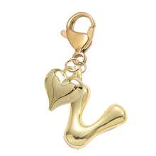 Bubble Letters Cute Necklace Pendant Bag Pendant-Lucky Crystal Pendant Paired With A Golden Heart Pendant, Alphabet Letters A-Z, Shiny Alloy Bag And Backpack Pendant-Perfect Gift For Birthdays And Special Occasions, Key Chain Ring Bag Backpack Pendant Car Pendant Gift For Ladies And Girls, Wallet And Handbag Accessories.Accessories Small Gifts For Women On Birthdays, Valentine's Day, Mother's Day - Multicolor - View 27