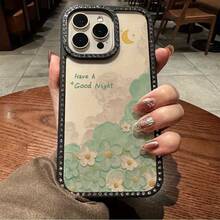 Funda para teléfono 1PC Teléfono Bling de doble cara, parte trasera dura suave a prueba de golpes, multicapa, TPU+PC, compatible 16/15/14/13/12/11 Pro/Plus - Blanco - Ver 6