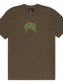 Camiseta Sufg4ng Estampa Embaçada Streetwear Skatista Lançamento Camisa Basica Premium Unissex 100% Algodão Plus Size - Envio imediato! - Marrom - Visão 2
