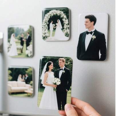 Custom Fridge Magnet, Print Any Of Your Design Home Decoration Photo Refrigerator Magnets Office And Kitchen - Locker Magnets Exquisite, High-Quality Custom, Personalized, Unique Ideal Gifts For Him, Ideal Gifts For Her, Boyfriend, Dad, Girlfriend, Mom, Family, Friends, Tea Room, Home, Garden, Office, For Anniversaries, For Valentine's Day, For Mother's Day, For Birthdays, For Father's Day, For Graduation, For Weddings, For Housewarming,Home Refresh,Warm Ambience, Autumn Home Refresh ,Forever Love
