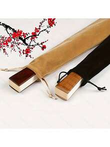 1pc Velvet Hand Fan Pouch With Drawstring - Protective Long Fabric Sleeve Storage Bag For Rave Folding Hand Fans, Portable Fan Protector Gift Bag, Gift Wrap Storage,The Best Gift For Friends And Classmates