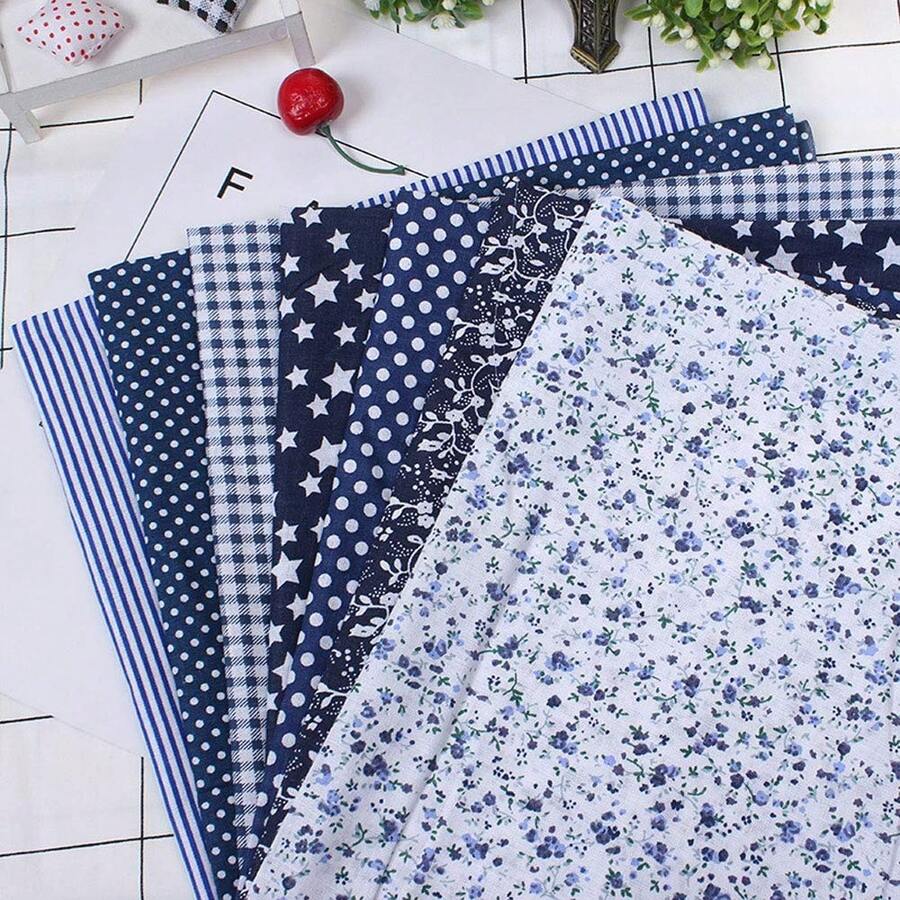 21 Pcs 10" X 10" Quilting Fabric Patchwork Squares Sheets Cotton Floral Printed Precut Fabric Sheets Cloths For DIY Sewing Scrapbooking Quilting ( Color 2)