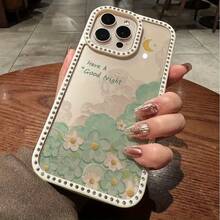 Funda para teléfono 1PC Teléfono Bling de doble cara, parte trasera dura suave a prueba de golpes, multicapa, TPU+PC, compatible 16/15/14/13/12/11 Pro/Plus - Blanco - Ver 7
