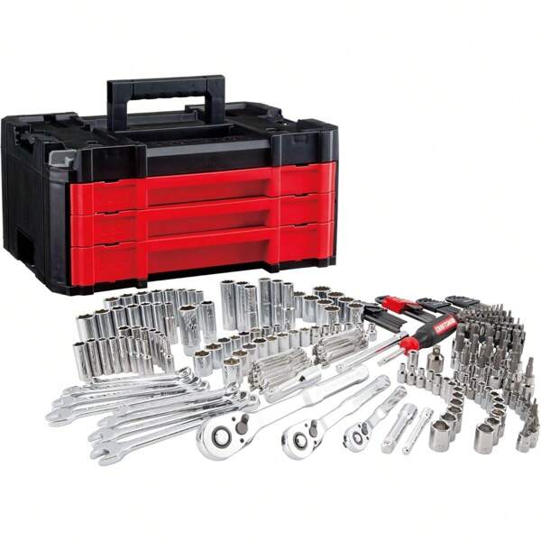 Kit de herramientas de reparación de automóviles de 46 piezas - Llave dinamométrica de trinquete y juego de destornilladores premium - Solución súper compacta y multifuncional para el mantenimiento de automóviles, bicicletas y motocicletas