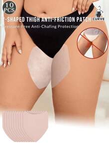 20pcs(Anti-Friction Stickers + Flower Nipple Stickers) Extra Large Plus Size Inner Anti-Friction Leg Covers For Men And Women, Elastic Thigh Protector To Prevent Chafing And Friction, Anti-Chafing Stickers For Thigh, Walk With No Chafing, Invisible Inner Thigh Friction Protection, Suitable For All Seasons