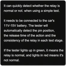 12V Car Battery Tester Tool, LED Indicator Electronic Relay Diagnostic Tester With Clamp, Automotive Testing Equipment For Vehicle Maintenance, Compatible With Cars Trucks SUVs, Car Repair Accessories Gift For Men - Red - View 8