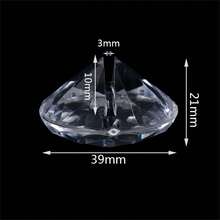 5/10 件仿水晶钻石卡片夹桌号姓名座位标签席位卡夹照片图片卡展示架 - 透明色 - 查看 3