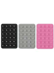 3/4 件硅胶手机粘性手柄,防滑硅胶粘性手机支架粘性手机壳支架免提手机配件支架用于自拍和视频,1/2/5/10/50/100 件,多功能手机配件,适合所有型号 - 彩色 - 查看 24