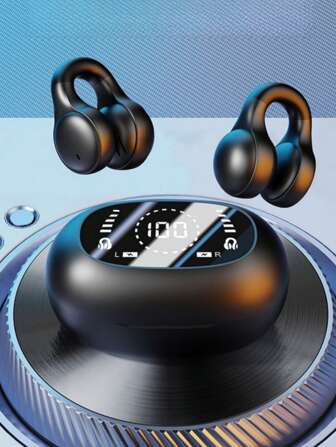 NEW SENYANG 新款森阳夹式音乐耳机运动耳塞视频TWS HIFI杜比重低音ACC立体声高清通话耳机适配兼容Iphone手机游戏耳机情侣智能马卡龙耳机