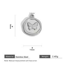 5pcs/Set Stainless Steel 18K Gold Plated Multi-Element Pattern Pendant, Suitable For DIY Jewelry Making And Women's Daily Wear - Pendants - View 7