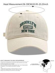 قبعة بيسبول مطرزة بعبارة "BROOKLYN EST.1631 NEW YORK" قطعتان، قبعات شمس للنساء والرجال، قبعة سائق الشاحنة، قبعة للشاطئ والصيد والحفلات والجولف والبلد والعطلات، قبعة فينتاج مناسبة للأزواج لارتدائها وكهدايا