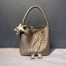 Women Shoulder Bags - (小號)香檳金+星星掛飾+星星內膽 - 查看 2