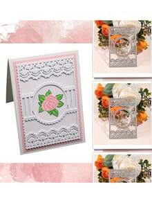 节日生日贺卡模切：手工贺卡用银色金属模板 - 銀色 - 查看 11