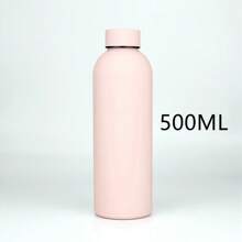 Taza de boca estrecha de acero inoxidable estilo estadounidense de 17/25oz500/750ml, botella de agua aislada al vacío portátil, termo deportivo con gran capacidad para senderismo y escalada, ideal para fiestas y regalos, de vuelta al colegio