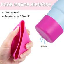 QY2Pack Silicone Boot For  40 30 20 OZ Cup Accessories Thick Bottom Boots For  20OZ 30OZ Tumbler IceFlow 16OZ Bottle Protector Sleeve Cover For  Cups Protective Bumper AntiSlip2216 - Hoa Cẩm Chướng Rắn - Xem 6