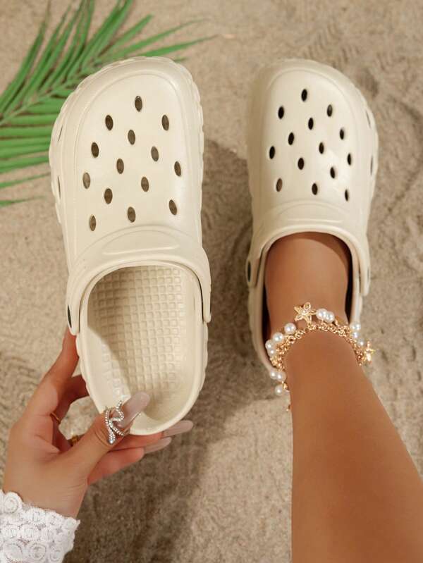 Women's Casual Slide Sandals, Lightweight, Soft Bottom, Breathable, Open Toe, Slip-On, , Anti-Slip, Beach Shoes, Indoor/Outdoor, Simple Design, , Comfortable Cushioned, Versatile For Daily Wear