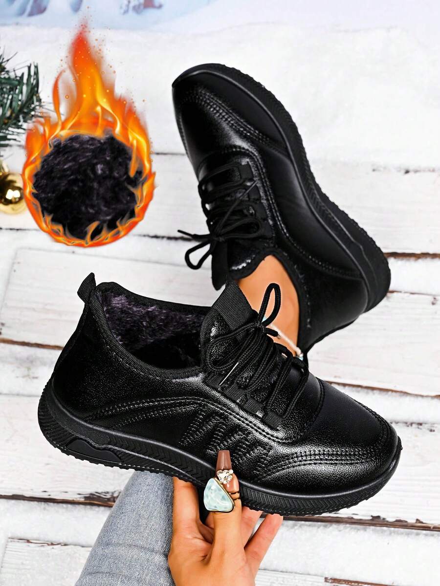 Damen Lässig Outdoor Schneestiefel, warme Sportschuhe