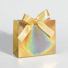 20pcs Mini Paper Bags, Size 11.5x4.5x10cm, Customized Letters & Text, White/Brown/Gold Mini Gift Boxes, Suitable For Packaging Small Gifts Like Chocolate, Candy, Soap, Essential Oil Soap, Handicrafts. Ideal For Festivals, Parties, Weddings, Anniversaries, Or Small Business Product Packaging.