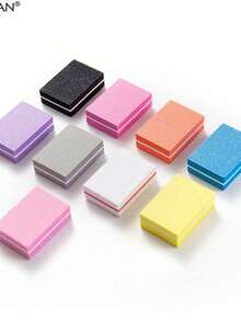 100pcs Mini Colorful Nail File Block, Ideal For Manicure And Pedicure, Random Colors. - Nhiều màu - Xem 7