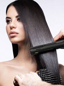 CRASTS Piastra per capelli lisci e ricci CRASTS, ferro arricciacapelli a doppio uso, per uso professionale in salone, con impostazione della temperatura regolabile