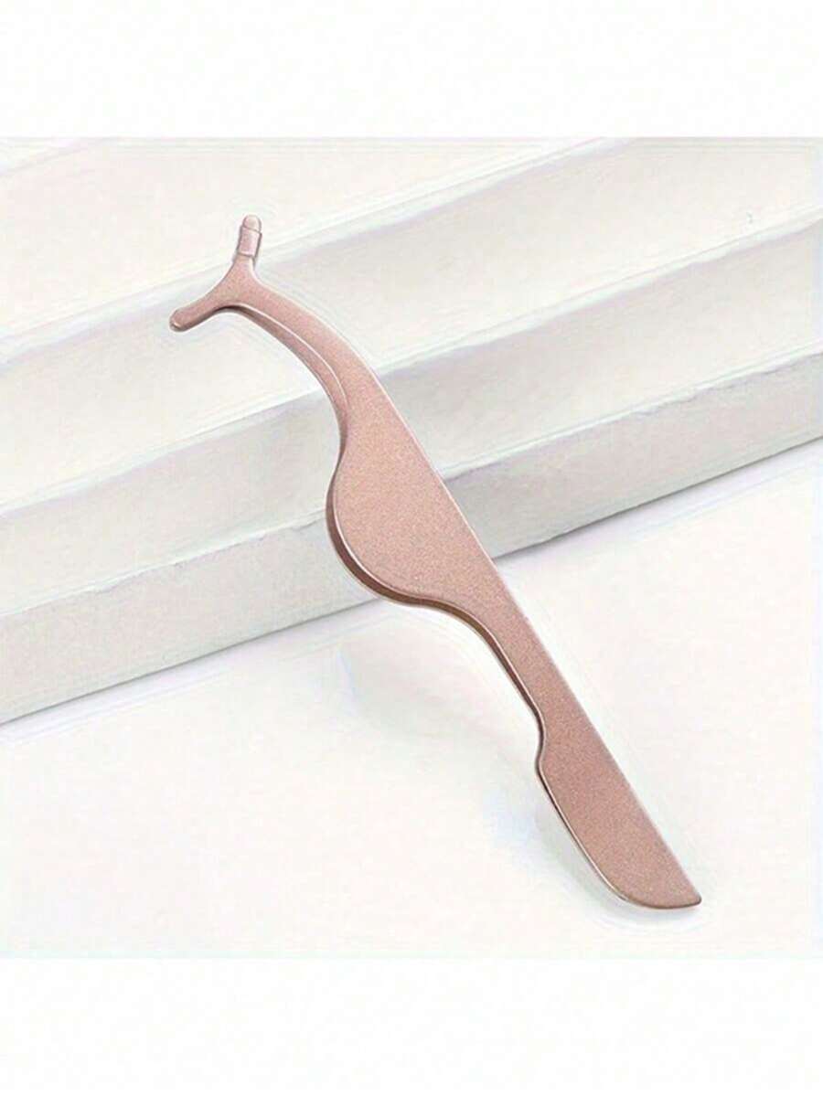 1 件不锈钢睫毛镊子、睫毛延长镊子、卸除镊子、假睫毛涂抹器工具，适用于女士、化妆、便宜、房间装饰、梳妆台、旅行、卧室、化妆配件、镊子 - 彩色 - 查看 1