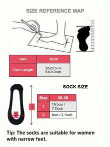 6 Pairs Women's Black Ultra-Thin Nylon Invisible Socks, Lining Socks, Non-Slip, Suitable For Business, Casual Wear And Various Shoes Like Flats, High Heels, Loafers And Sneakers, Great For Work, Shopping, Walking, Party And Daily Wear. (Also Available In 6/5/3/1 Pair Sets) Christmas Gift