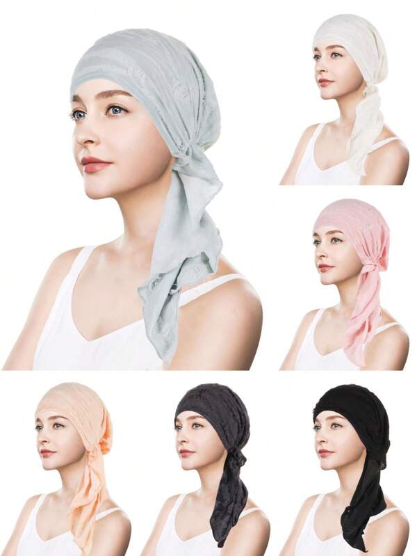 1 pieza Sombrero curvo de unicolor estilo nuevo para mujeres musulmanas con cola de plumas y borlas largas, sombrero de avión