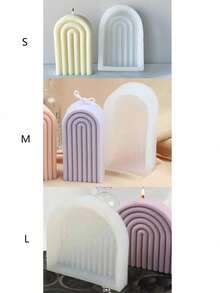 Moule de bougie en forme d'arche, moule de décoration en gypse pour savon et bougie fait maison