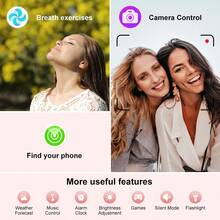 PEJE Women's Smart Watch, 1.83" Outdoor Digital Fitness Tracker, Multifunctional For Workout & Daily Wear, Compatible With IOS & Android, 230mAh Battery, Supports Wireless Calling & Notifications, Remote Camera/Music Control, 100+ Sports Modes, Great Gift - Black - View 9