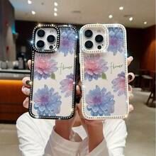 Funda para teléfono 1PC Teléfono Bling de Doble Cara, Parte Trasera Dura Suave a Prueba de Golpes, Multicapa, TPU + PC, Compatible con 16/15/14/13/12/11 Pro/Plus - Blanco - Ver 6