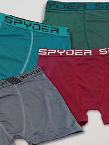 Kit 5 Cuecas Boxer Masculinas Original Spyder microfibra - Multicolorido - Visão 1