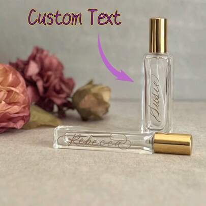 [Customized] Personalized Perfume Bottle, Mother Of The Bride, Bridal Party Gift, Bridesmaid Gift, Bridesmaid Proposal, Personalized Perfume, Versatile, Decorative, Lettered, Sophisticated, Stylish, Vintage, Unique, Custom, Personalized, Custom, Ideal Gift For Her, Girlfriend, Her, Grandparents, Anniversary, Wedding